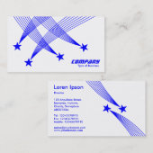 流星-白の青 名刺 (正面/裏面)