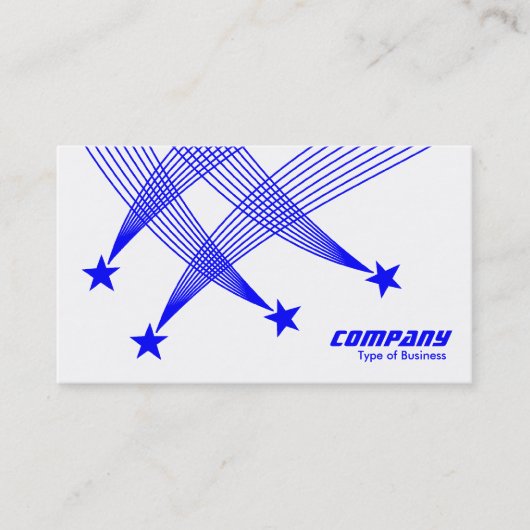 流星-白の青 名刺 (正面)