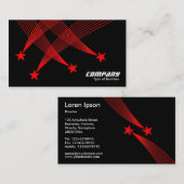 流星-黒の赤 名刺 (正面/裏面)