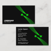 流星v2 -黒の緑 名刺 (正面/裏面)