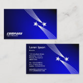 流星v2 - Spotlitの青の白 名刺 (正面/裏面)