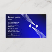 流星v2 - Spotlitの青の白 名刺 (裏面)