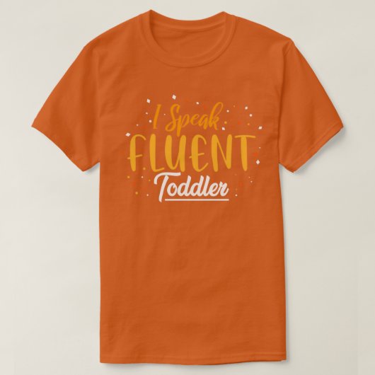 流暢な話幼児 Tシャツ (デザイン正面)