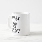 流暢な話映画の引用文 コーヒーマグカップ (正面左)