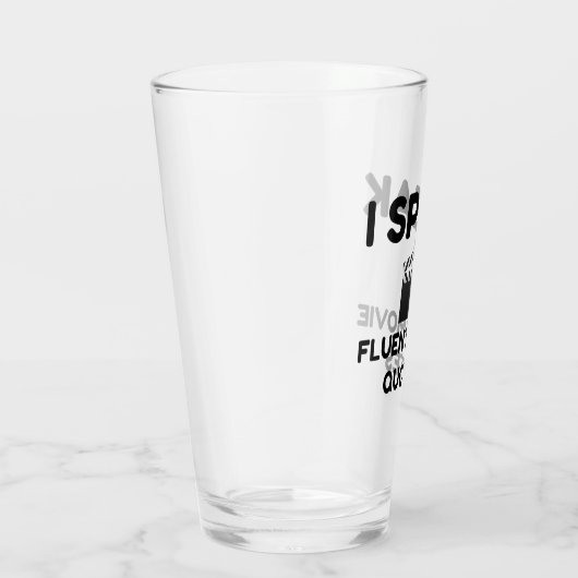 流暢な話映画の引用文 タンブラーグラス (右)