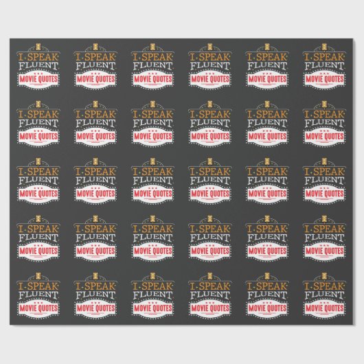 流暢な話映画引用文映画の夜 ラッピングペーパー (フラット)