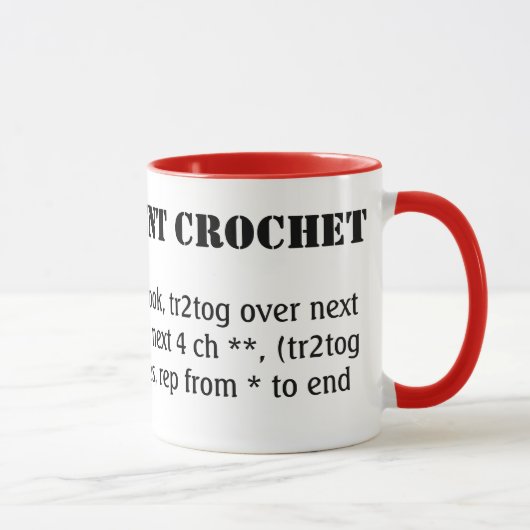 流暢話なかぎ針 マグカップ (右)
