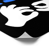 流暢話なアスル。Aslハンドサイン言語ろうPr ポスター (角)