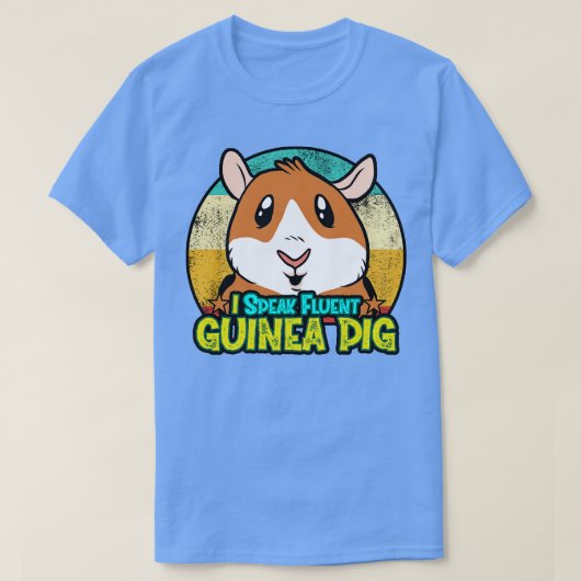 流暢話なギニンピグ Tシャツ (デザイン正面)