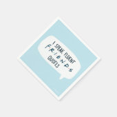 流暢話な友達™引用文 スタンダードカクテルナプキン (角)