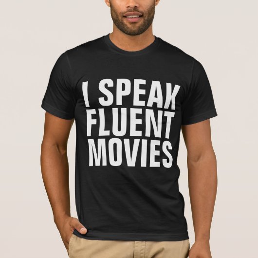 流暢話な映画Tシャツ Tシャツ (正面)