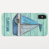 流木のビーチのiPhone XSの最高の明るいヒスイ Case-Mate iPhoneケース (裏面(横))