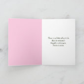 流木のピンク考えるのバラ カード (内部)