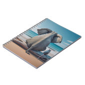 流木の上の灰色の象とマウス ノートブック (左側)