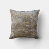 流木の写真木目の美しい波 クッション (裏面)