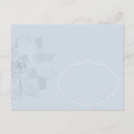 流木の多肉性サボテンの結婚式の日付を保存 案内ポストカード (裏面)