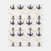 流木の海錨模様 (2) フリースブランケット (正面)
