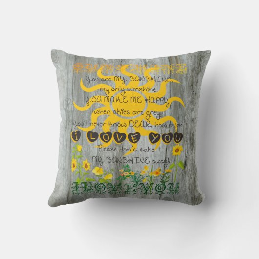 流木の背景が付いている日光の枕 クッション (裏面)