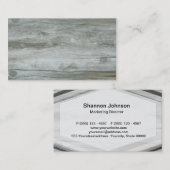 流木の背景の質 名刺 (正面/裏面)