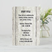 流木の背景招待状 招待状 (スタンド正面)