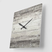 流木の背景 スクエア壁時計 (傾斜)