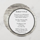 流木の背景 招待状 (正面/裏面)