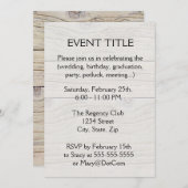 流木の背景 招待状 (正面/裏面)