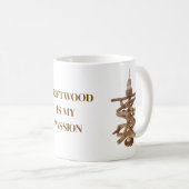流木は私の情熱です。コーヒーマグ コーヒーマグカップ (正面右)