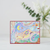 流木アート ポストカード (スタンド正面)