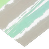 流木グレーグリーンブルーウォーター色のストライプ ロングテーブルランナー (コーナー)