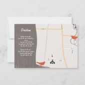 流木タンゲリンバードパープルリーフ結婚ズ 招待状 (裏面)