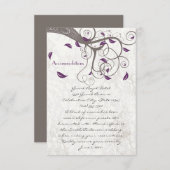 流木ツリーパープルリーフスワール宿泊施設 エンクロージャーカード (正面/裏面)