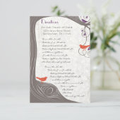 流木ツリー旋回方向カード 招待状 (スタンド正面)