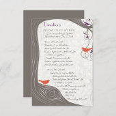 流木ツリー旋回方向カード 招待状 (正面/裏面)