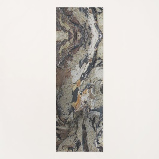 流木パターンビーチウッドコースト素朴 ヨガマット (正面)