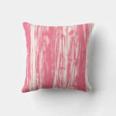 流木パターン – コーラルピンクと白 クッション (裏面)