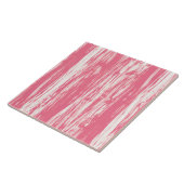 流木パターン – コーラルピンクと白 タイル (側面)