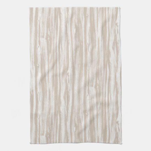 流木パターン-暗灰色の日焼けおよび白 キッチンタオル (縦)