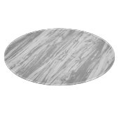 流木パターン-灰色/灰色および白 カッティングボード (角)