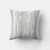 流木パターン-灰色/灰色および白 クッション (裏面)