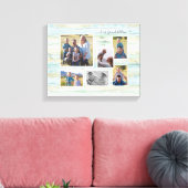 流木ビーチ私たちの孫ファミリー6写真 キャンバスプリント (インサイチュ (リビング))