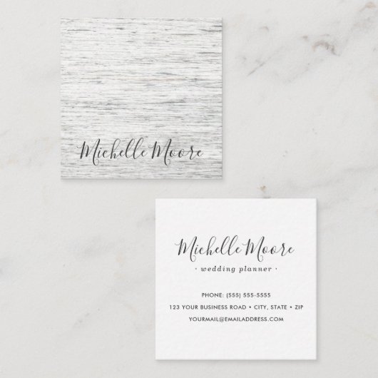 流木ミニ素朴マリフェミニンズム スクエア名刺 (正面/裏面)