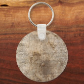 流木写真。風化木材の画像。 キーホルダー (正面)