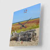 流木壁時計 スクエア壁時計 (傾斜)