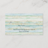 流木木製ボードビーチイ海スタイル プレイスカード (裏面)