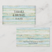 流木木製ボードビーチイ海スタイル プレイスカード (正面/裏面)