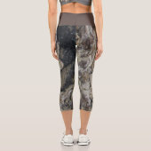 流木模様写真自然素朴木目 カプリレギンス (裏面)