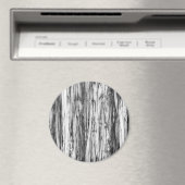 流木模様 - 黒、白、灰色 マグネット (インサイチュ (食洗機))