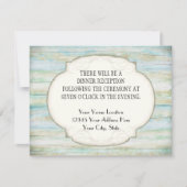 流木海ビーチコースタルシーショア結婚ーズ 招待状 (正面)