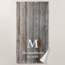 流木素朴ビーチタオル